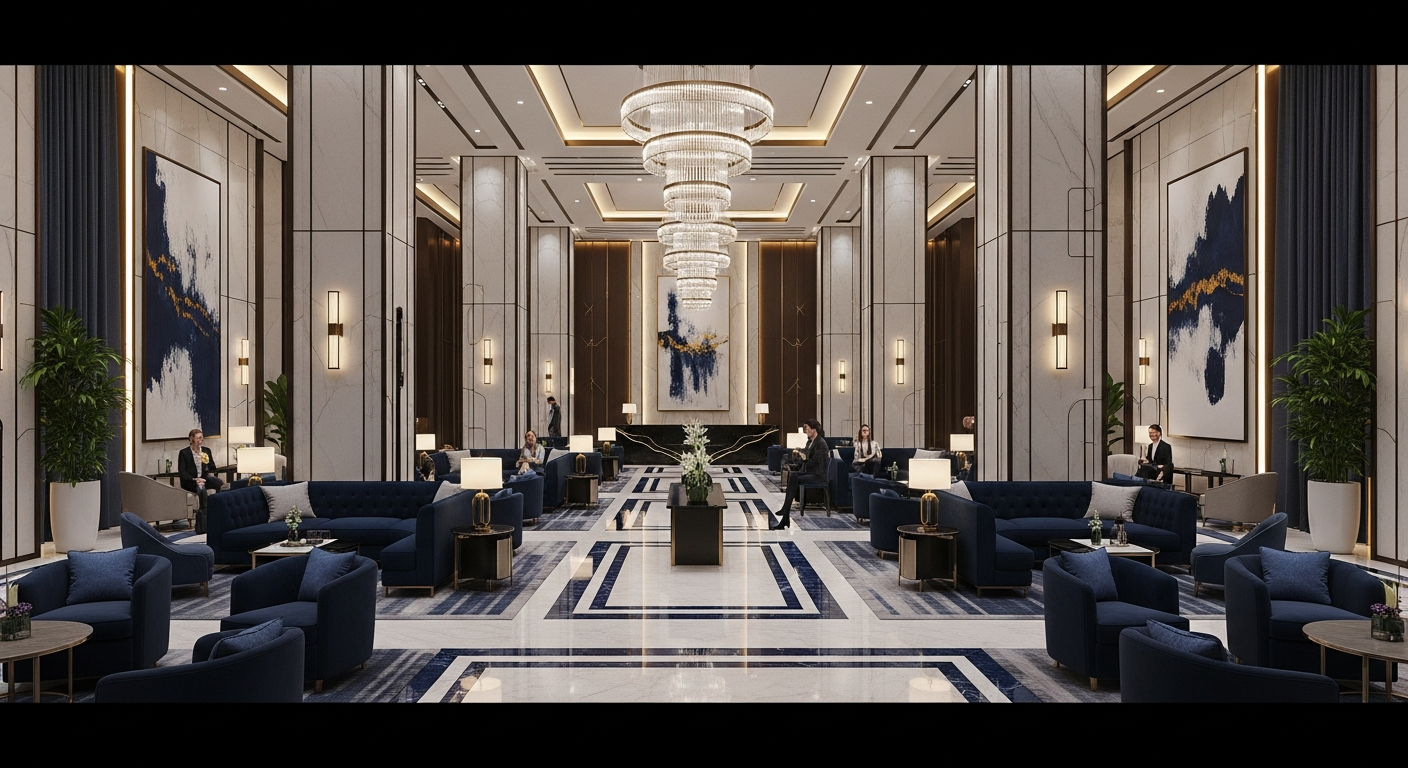 Luxury Hotel Lobby